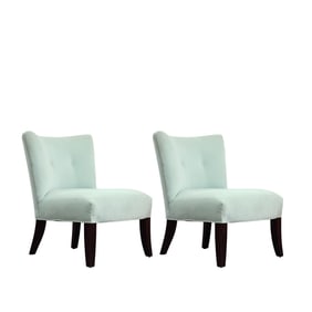 2 McCreary Modern Upholstered with Wood Legs Side Chairs, Original Label