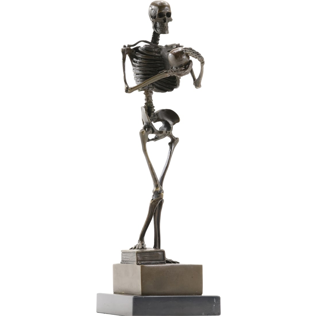 Signed Bronze Figure of a Skeleton after a model by Carl Kauba (Austrian-American, 1865-1922) (1 of 15)