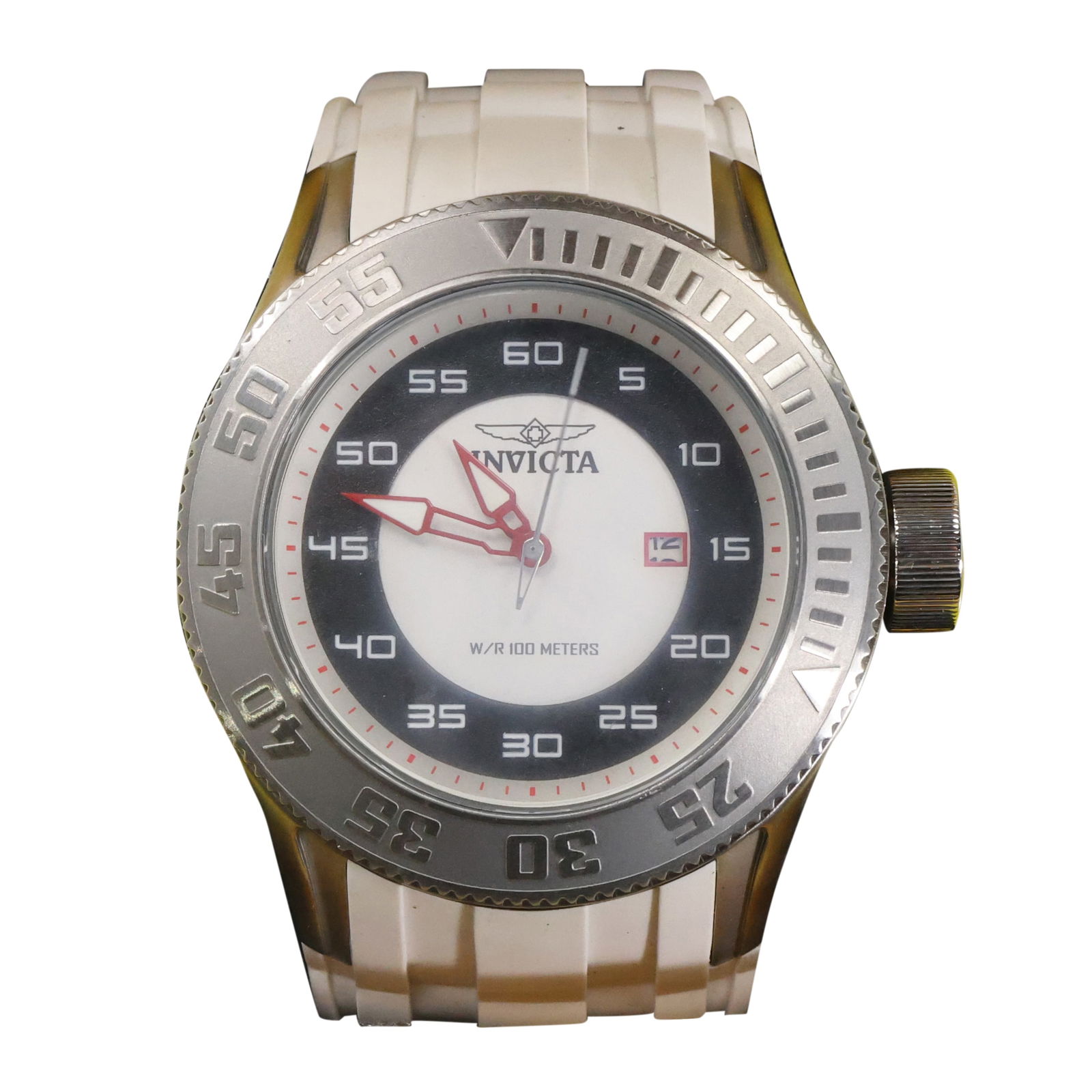 100 Meters INVICTA Wristwatch in Original INVICTA Yellow Plastic Case (1 of 11)