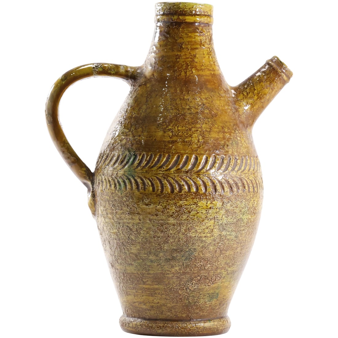 Rosenthal Netter Pottery Pitcher Jug Ewer Italian Art Vintage Rustic Textured, Original Label: Rosenthal Netter Pottery Pitcher Jug Ewer Italian Art Vintage Rustic Textured, Original Label. size: 15 in. height 11 in. wide