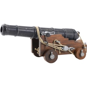 Model of an 18th Century English Naval Cannon 11 inches length, Reproduction