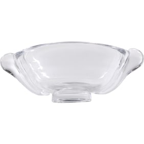 Art Deco Kosta Boda Elis Bergh BH 1525 Art Glass Handled Oval Bowl Sweden Signed