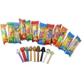 Estate Grouping 21 Assorted PEZ Candy Dispensers [12 are still in original packaging]