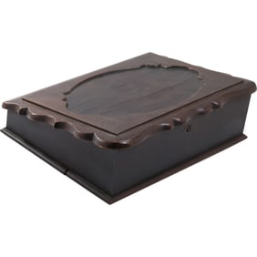 Circa 1860s Walnut Traveling Lap Top Desk 13 in. x 10 in. x 4 in.