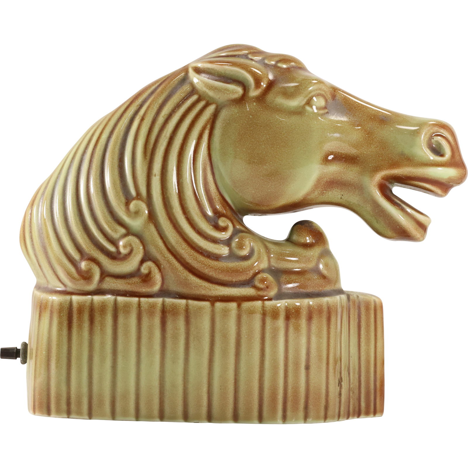 Vintage Royal Hickman Horse Head TV Lamp in Glazed Ceramic, Mid-Century Modern (1 of 11)