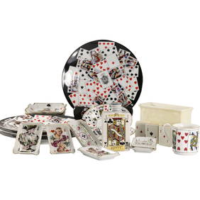 Estate Collection of Assorted "Playing Cards" Porcelain Items - Variety - See Pictures (1 of 20)