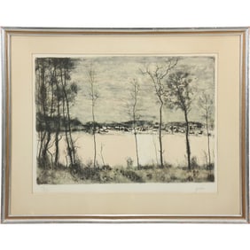 Bernard Gantner (1928 - 2018) France, Original Lithograph, Framed, COA on Verso