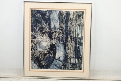 Doreen Lindsay, Vintage Colotype #7/7, Abstract "Astral Bodies" Pencil Signed, Numbered, Titled