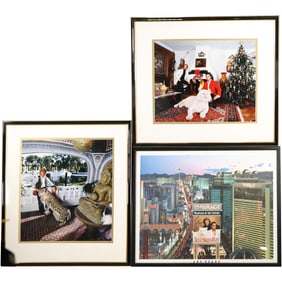 [3] Assorted Sigfried and Roy, Entertainers Magic Shows, Signed, Autographed Framed Wall Art