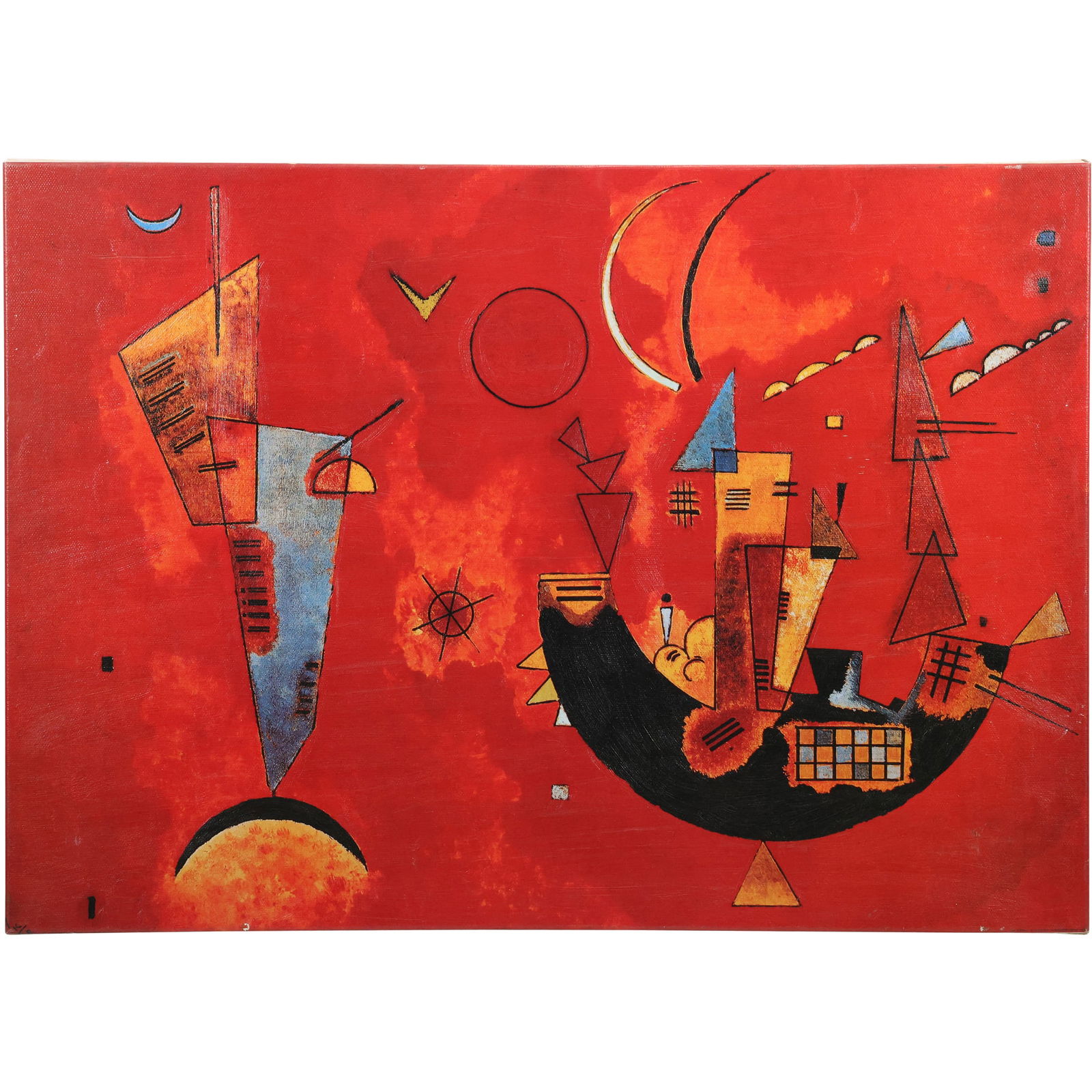 Wassily Kandinsky, "Mit und Gegen" ("For and Against") an Abstract Giclee on Canvas 40 in. x 28 in. (1 of 16)