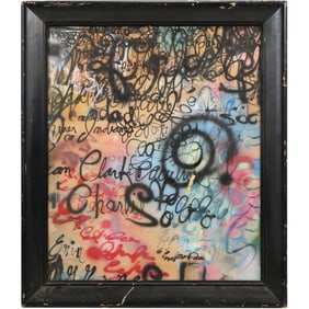 Erin Marie Dunn, American, Abstract Mixed Media on Board, Signed on Verso