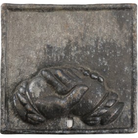 19th C. Cast Iron Firemark Plaque  Joined Hands, Baltimore Equitable Society. Baltimore, Maryland