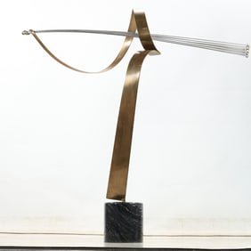 Curtis Jere; 20thC. Modernist Mixed Metal Sculpture
