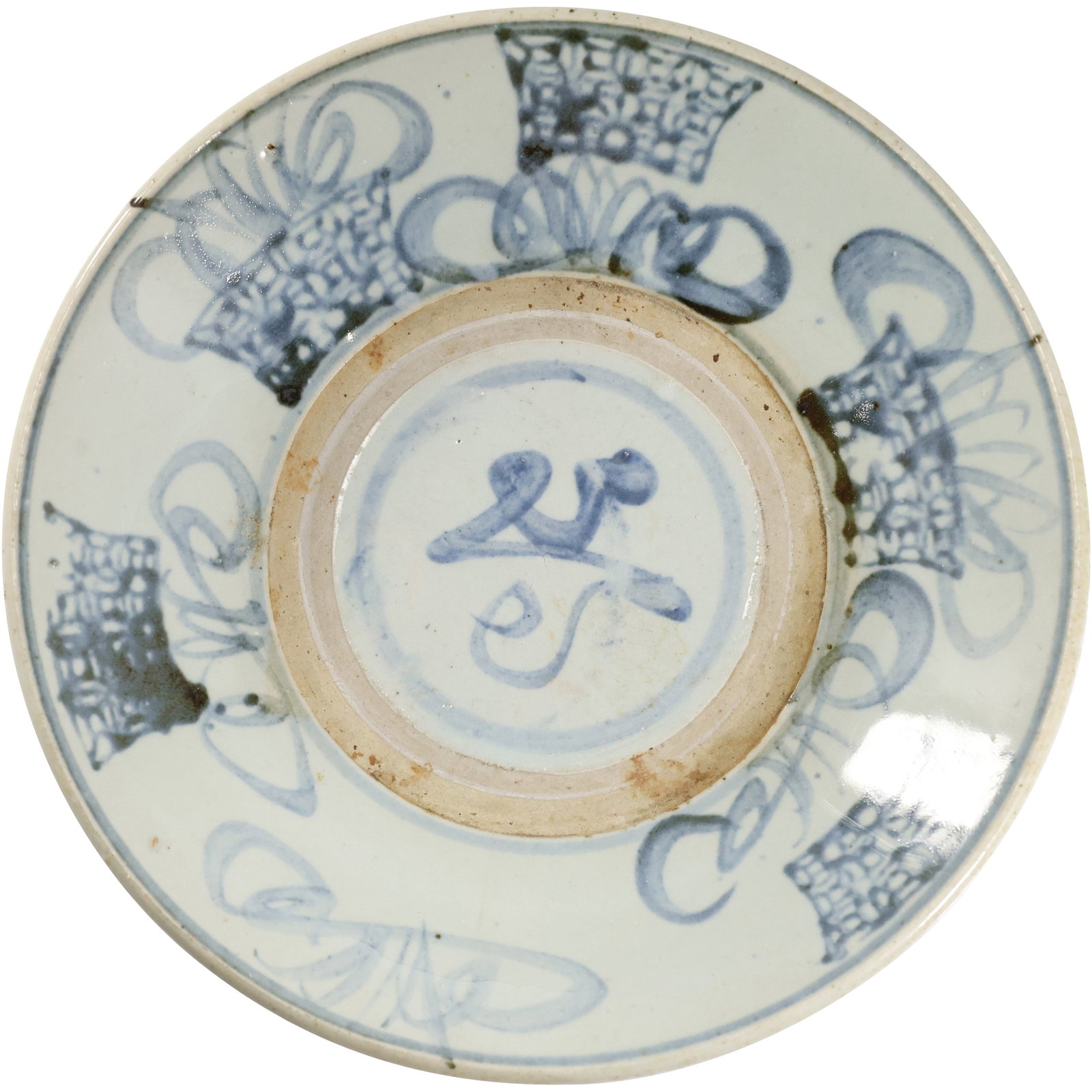 Antique Chinese Ming Dynasty Bowl Swatow, Zhangzhou ware, 10.5 in. diameter: Antique Chinese Ming Dynasty Bowl Swatow, Zhangzhou ware, 10.5 in. diameter. size: 10.5 w