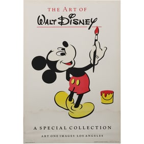Vintage Walt Disney Mickey Mouse "A Special Collection" Poster 36 in. x 24 in.