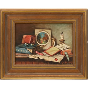 Janos Czene Apatfalvi (1904 - 1984 Hungary], Oil on Canvas Painting, Still Life, Framed, Signed