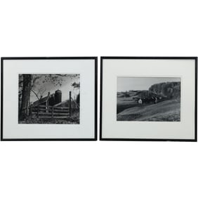 [2] ALBERTO ZARATE, Framed Photographs "Vermont Landscapes" Signed and Numbered