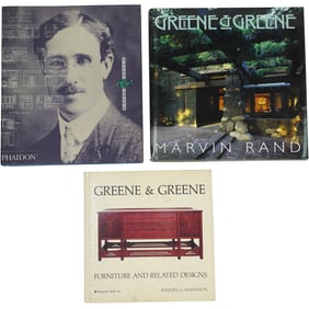 Lot of 3 Green & Green Architecture Furniture Reference Books