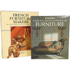 Lot of 2 Antique & French Furniture Reference Books - French Furniture Makers & Sotheby's