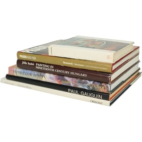 Lot of 6 Painting Reference Art Books - Impressionists, 19th C., Cezanne, Gauguin,