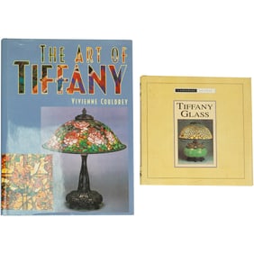 Lot of 2 The Art of Tiffany & Tiffany Glass, Reference Books