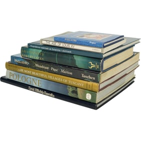 Lot of 9 History, Travel & Architecture Reference Books – Palladio, Pologne, Aristocrats, Kama