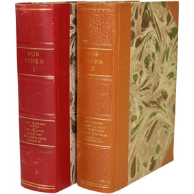 Lot of 2 Vor Viden Books - Volume I & II - Danish Science & Knowledge Reference