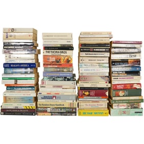 Lot of 75 Softcover & Hardcover Book Collection