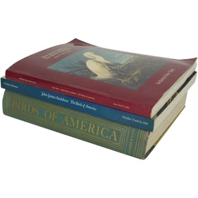 Lot of 3 'Birds of America' Book Collection - Garden City Edition, Christies & Sothebys Catalogs