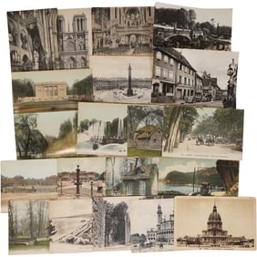 Lot of 20 Antique France Postcards – Paris, Versailles, Landmarks & Scenic Views
