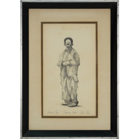 Artist’s Proof “Tattered Clown?? by Bill Basso – Framed Signed Print