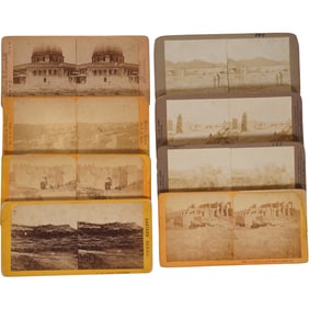 Lot of 8 Antique Stereoviews – Holy Land, Religious Sites & Middle Eastern Landscapes