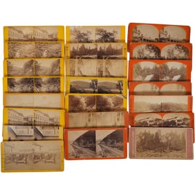 Lot of 22 Antique Stereoviews – Notable Photographers (G.W. Wilson, F. M. Goods, B.W. Kilburn &
