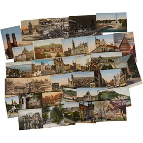 Lot of 30 Antique Germany Postcards - Historic Buildings & Cities