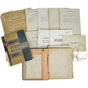 US Air Force Ephemera Lot - Pilot’s Restricted File, Study Guides, Memos, Technical Docs