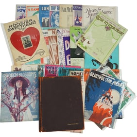 1930s - 1960s Collection of Vintage Music Sheets