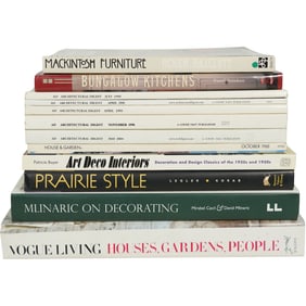 Lot of 12 Interior Design Books & Architectural Magazines - Reference & Inspiration