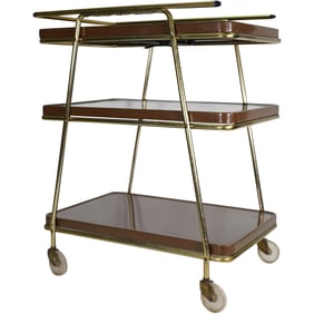 Mid Century Modern Bar Cart by Hamilton Cosco Inc., Circa 1960s
