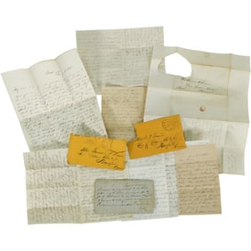 Civil War Era Correspondence - Lot of 1850s–1860s Letters & Envelopes - Historic Ephemera