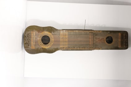 Antique 1920’s Ukelin Stringed Hawaiian Folk Instrument as-found, 29 inches length x 7.5 in. wide