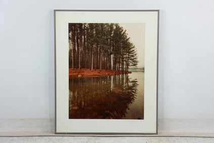John Kleinhans 1989, Signed Framed Photography COPPER LAKE, Woodstock NY
