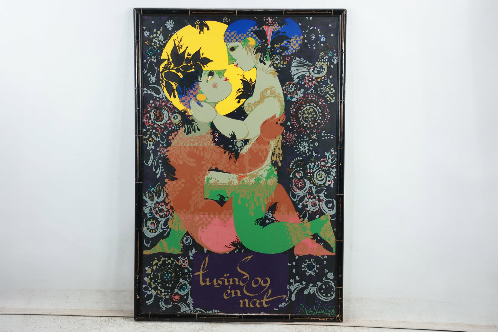 Bjorn Wiinblad (Danish, 1918-2006) Serigraph Tusind Og En Nat / 1001 Nights Poster: Bjorn Wiinblad (Danish, 1918-2006) Serigraph Tusind Og En Nat / 1001 Nights Poster. size: 26 x 39