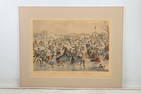 Currier & Ives Litho NY, Central Park Winter The Skating Pond