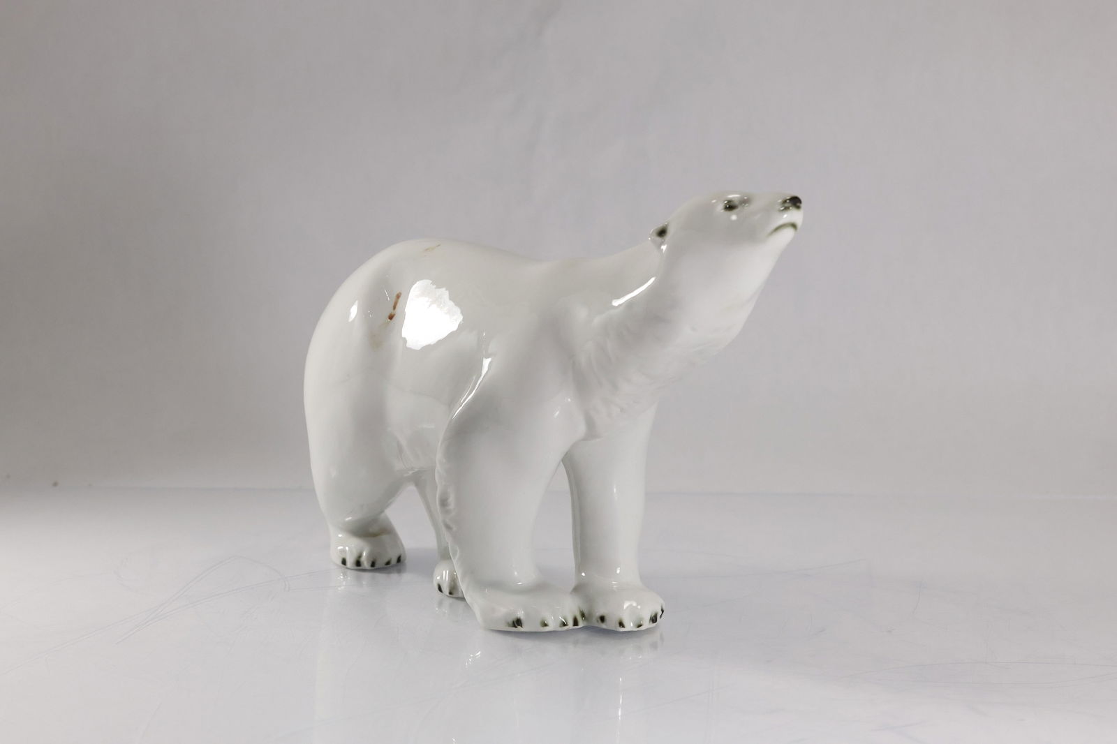 Royal Dux Fine Porcelain White Polar Bear Figure Statue 8 in. height x 15 in. length: Royal Dux Fine Porcelain White Polar Bear Figure Statue 8 in. height x 15 in. length. size: 8h x 15w