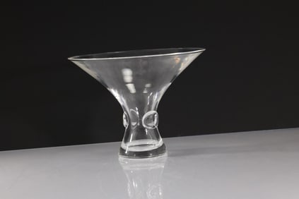 Steuben Thumbprint Bowl Series by George Thompson, 5.5 in. height x 8 in. wide