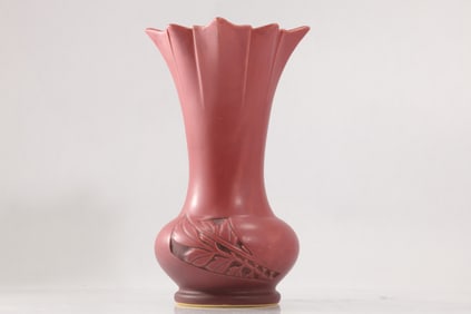Roseville Art Pottery 786-9 Silhouette Pink Vase 9.5 inches height x 5.5 in. wide