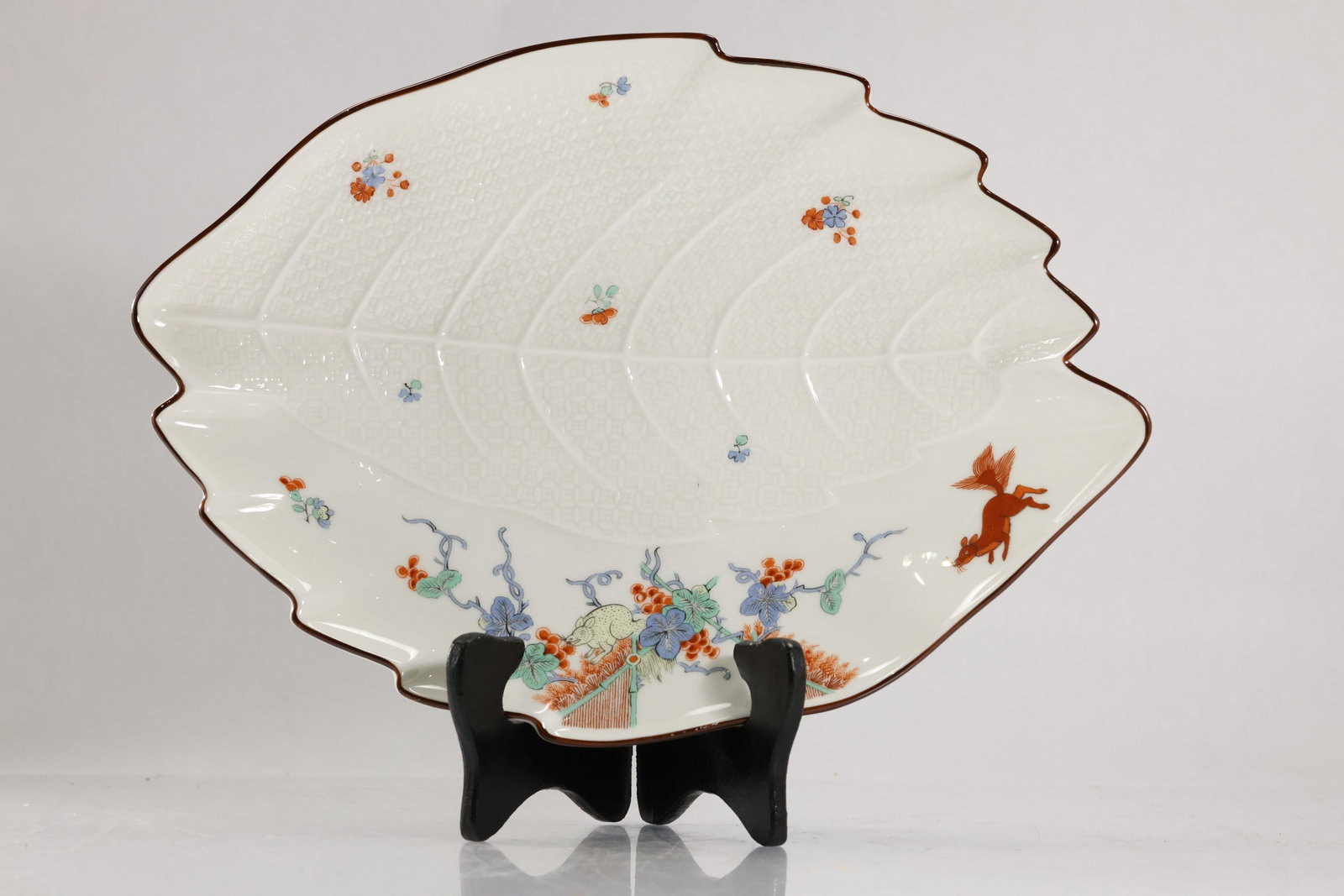 Flying Squirrel Tray, Copy of Meissen, by Lenox Fine Porcelain 13 in. x 19 in.: Flying Squirrel Tray, Copy of Meissen, by Lenox Fine Porcelain 13 in. x 19 in. size: 1.5 h 13 x 19 w