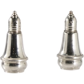 Duchin Creations Sterling Silver Weighted Salt and Pepper Shakers 4 in. height