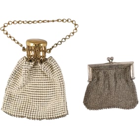 [2] Sterling Victorian Mesh Purse 3 in. x 2 3/8 in.; Victorian Mesh Purse 4 in. x 3 in.