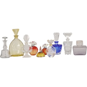 Estate Grouping 10 Assorted Perfume Bottles - Variety - Various Sizes - See Pictures